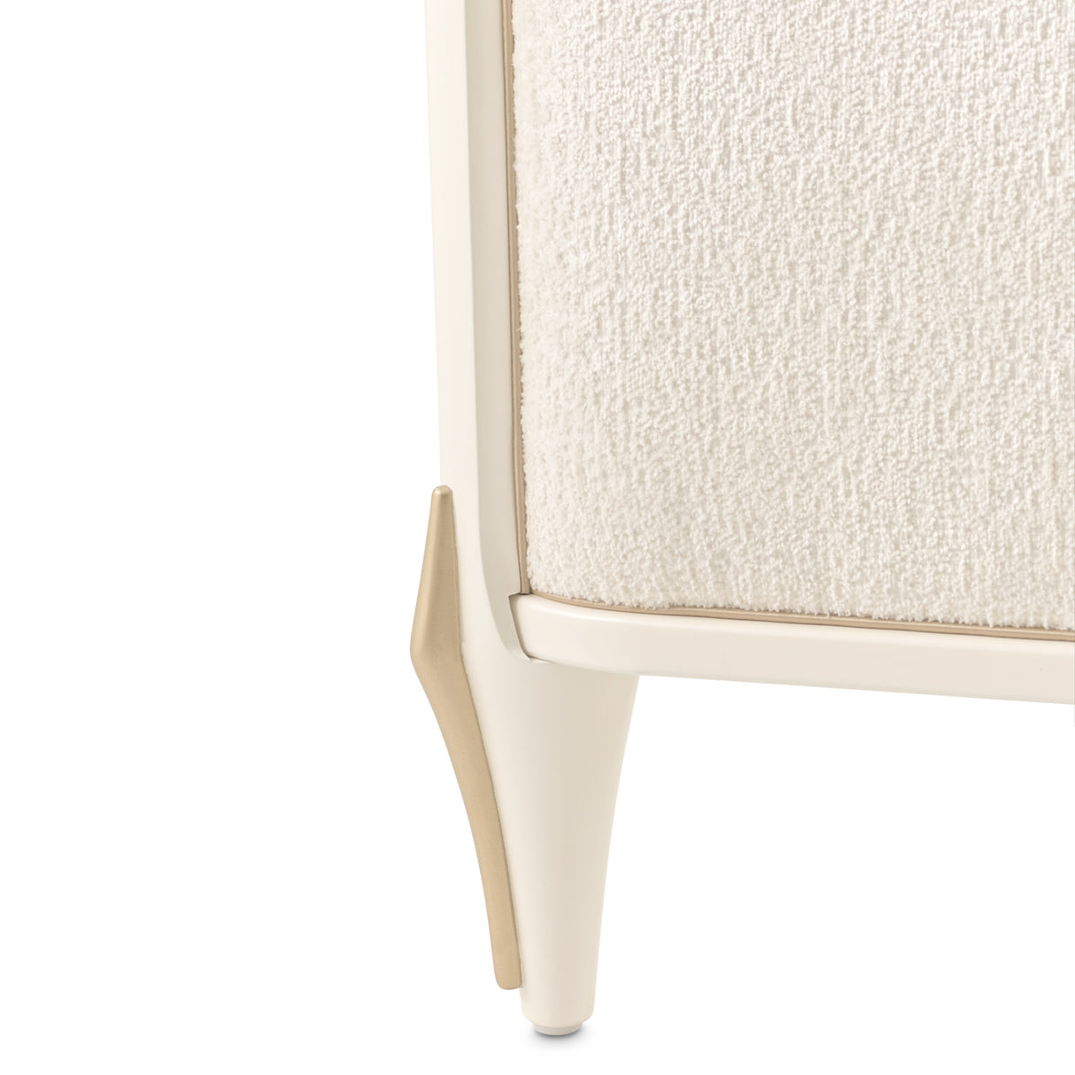 La Terrazza Creamy Pearl Upholstered Bed from Michael Amini - Luna Furniture