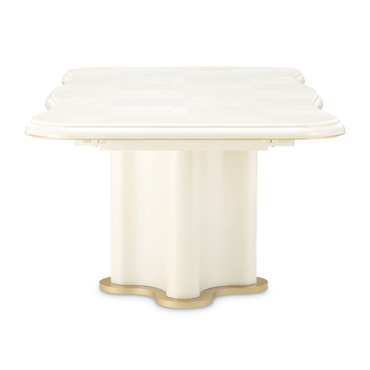 La Terrazza Creamy Pearl Double Pedestal Dining Table from Michael Amini - Luna Furniture