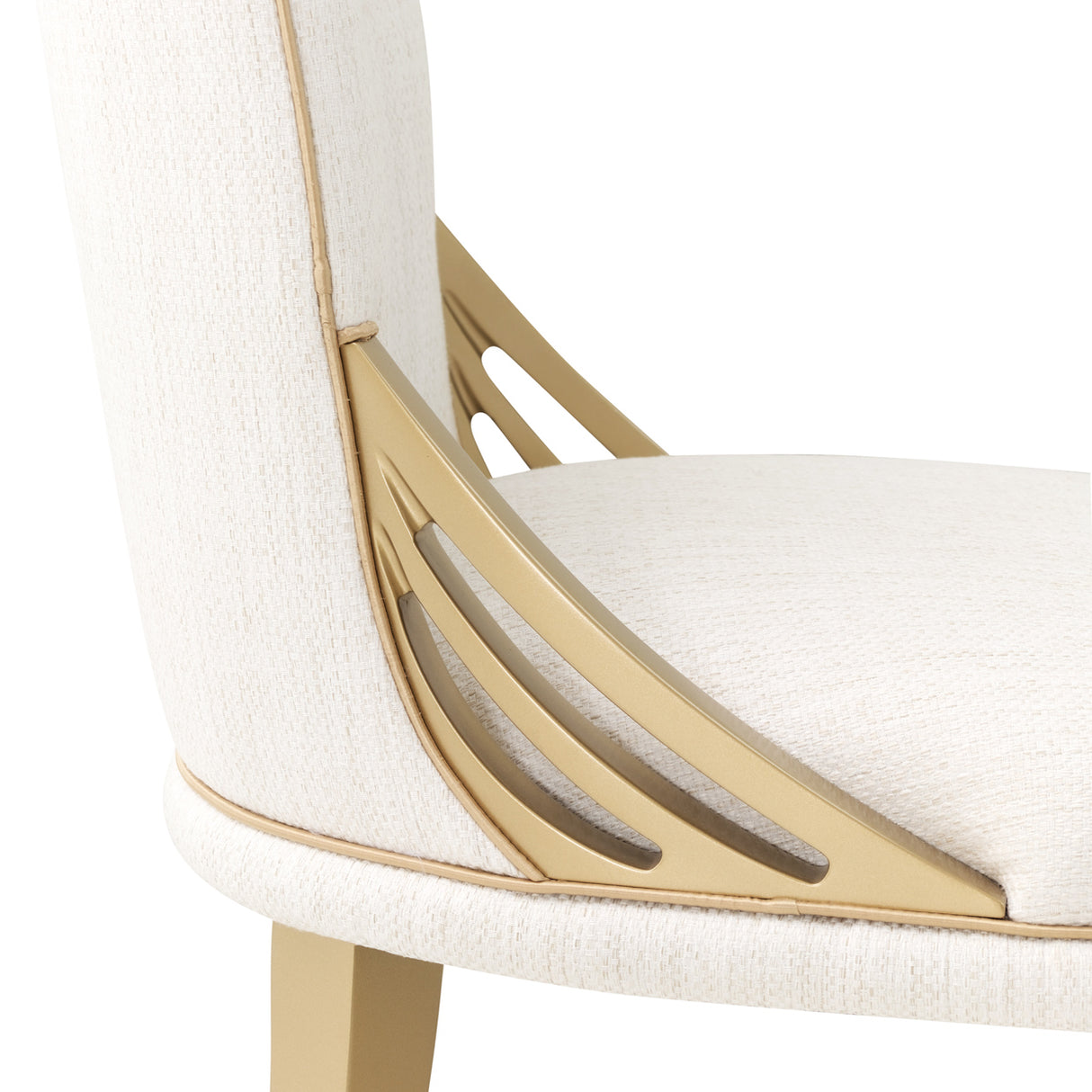 La Terrazza Creamy Pearl Dining Side Chair from Michael Amini - Luna Furniture
