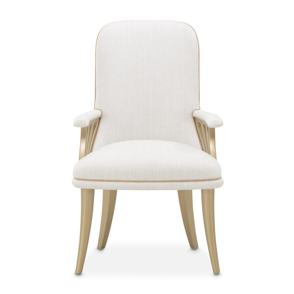 La Terrazza Creamy Pearl Dining Arm Chair from Michael Amini - Luna Furniture
