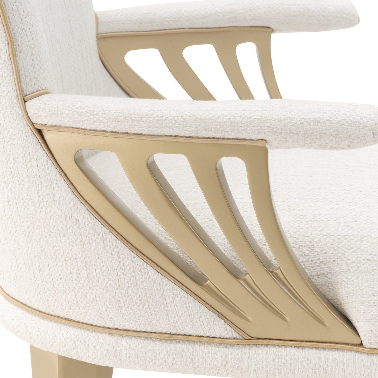 La Terrazza Creamy Pearl Dining Arm Chair from Michael Amini - Luna Furniture
