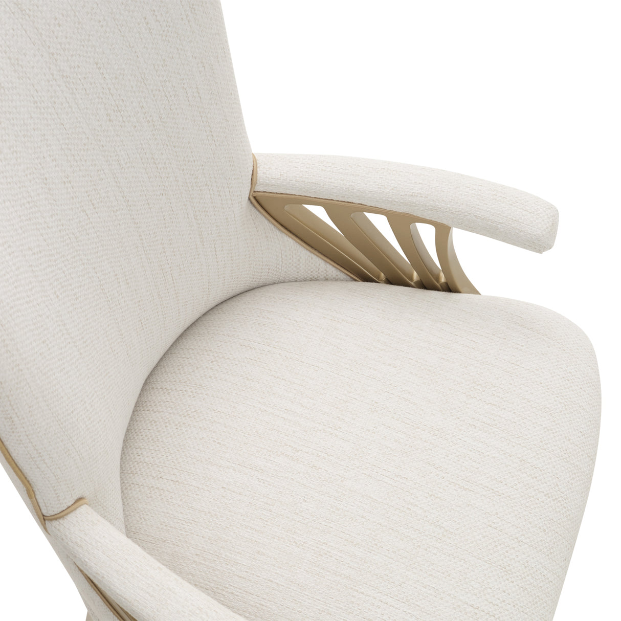 La Terrazza Creamy Pearl Dining Arm Chair from Michael Amini - Luna Furniture