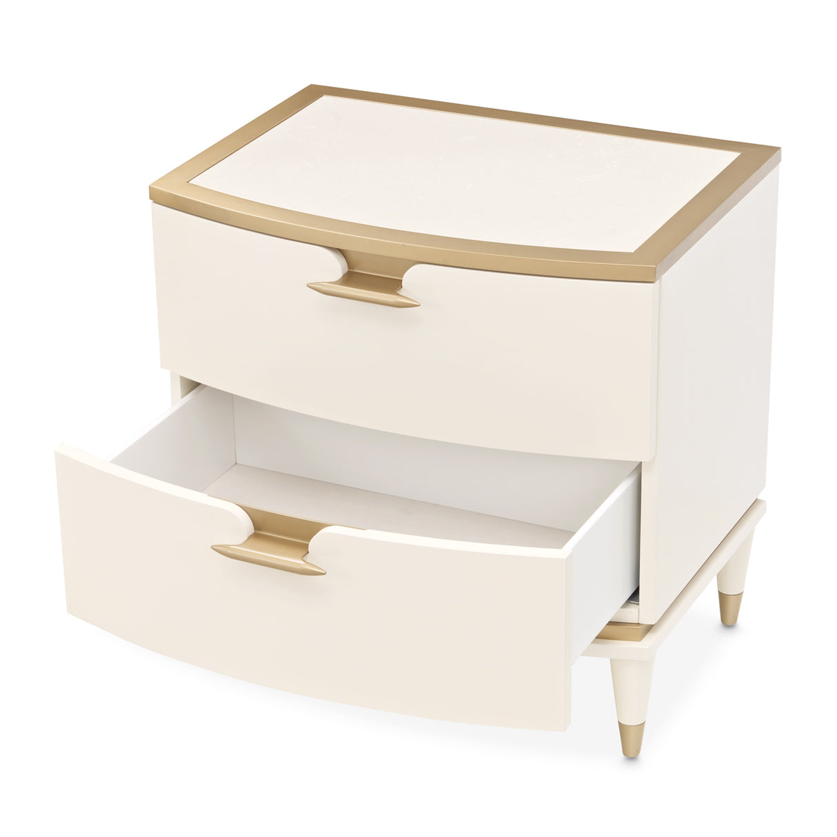 La Terrazza Creamy Pearl Nightstand from Michael Amini - Luna Furniture
