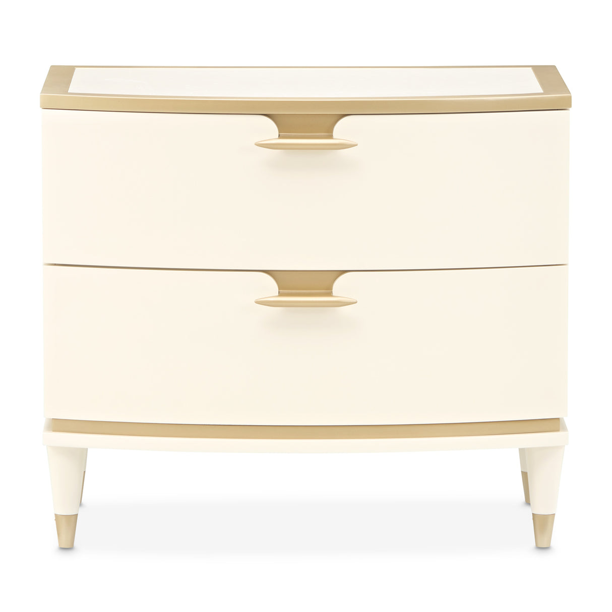 La Terrazza Creamy Pearl Large Nightstand from Michael Amini - Luna Furniture