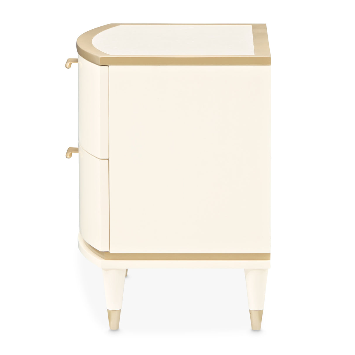 La Terrazza Creamy Pearl Large Nightstand from Michael Amini - Luna Furniture
