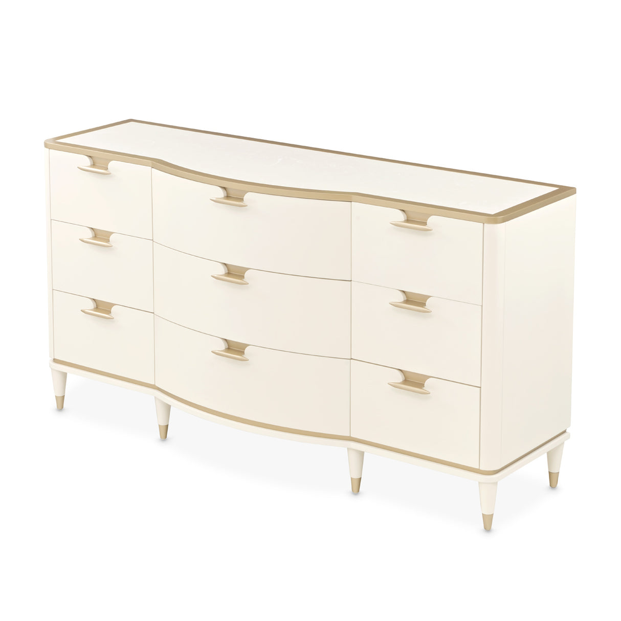 La Terrazza Creamy Pearl Dresser from Michael Amini - Luna Furniture