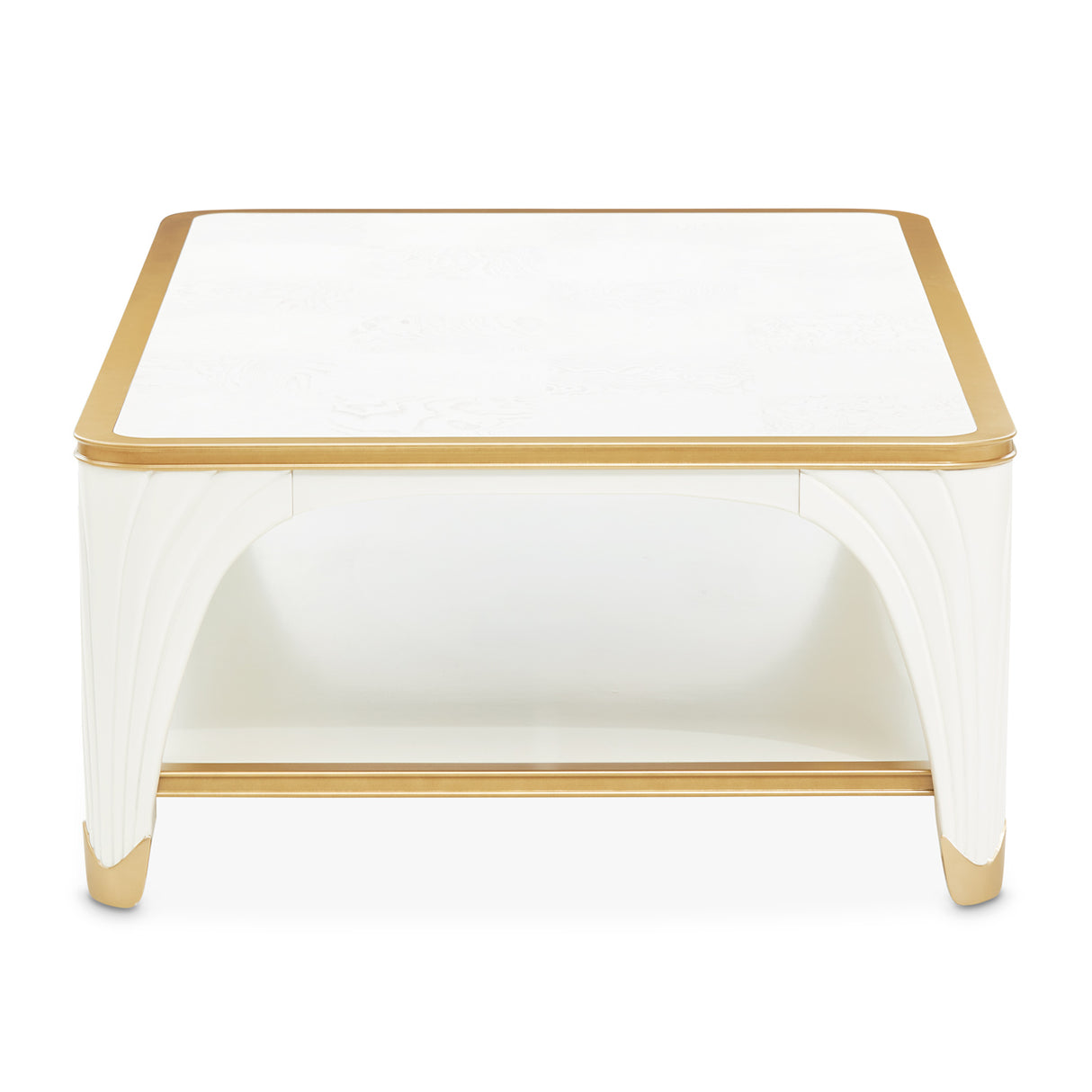 La Terrazza Creamy Pearl Rect. Cocktail Table Creamy Pearl from Michael Amini - Luna Furniture