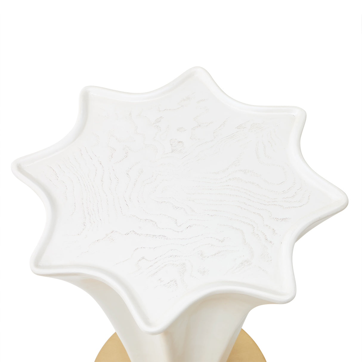 La Terrazza Creamy Pearl Chairside Table - Creamy Pearl from Michael Amini - Luna Furniture