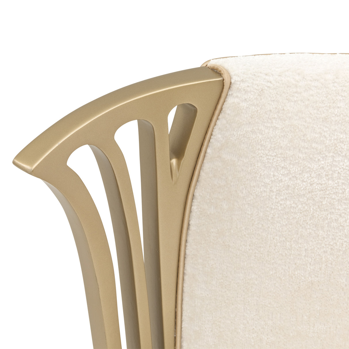La Terrazza Creamy Pearl Vanity Chair from Michael Amini - Luna Furniture