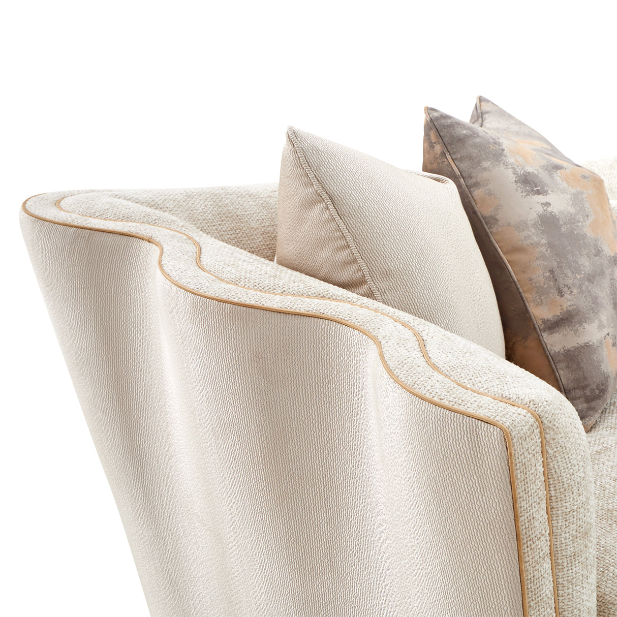 La Terrazza Light Champagne Sofa Cappuccino Light Champagne from Michael Amini - Luna Furniture
