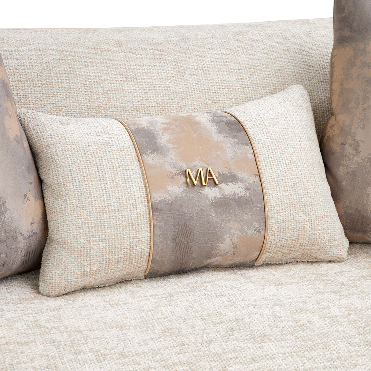 La Terrazza Light Champagne Sofa Cappuccino Light Champagne from Michael Amini - Luna Furniture
