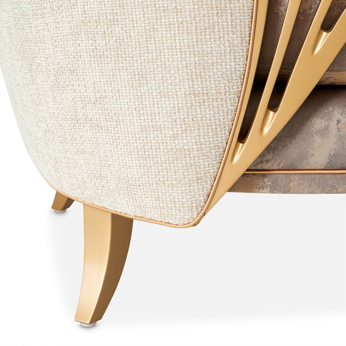 La Terrazza Light Champagne Accent Chair Cappuccino Light Champagne from Michael Amini - Luna Furniture