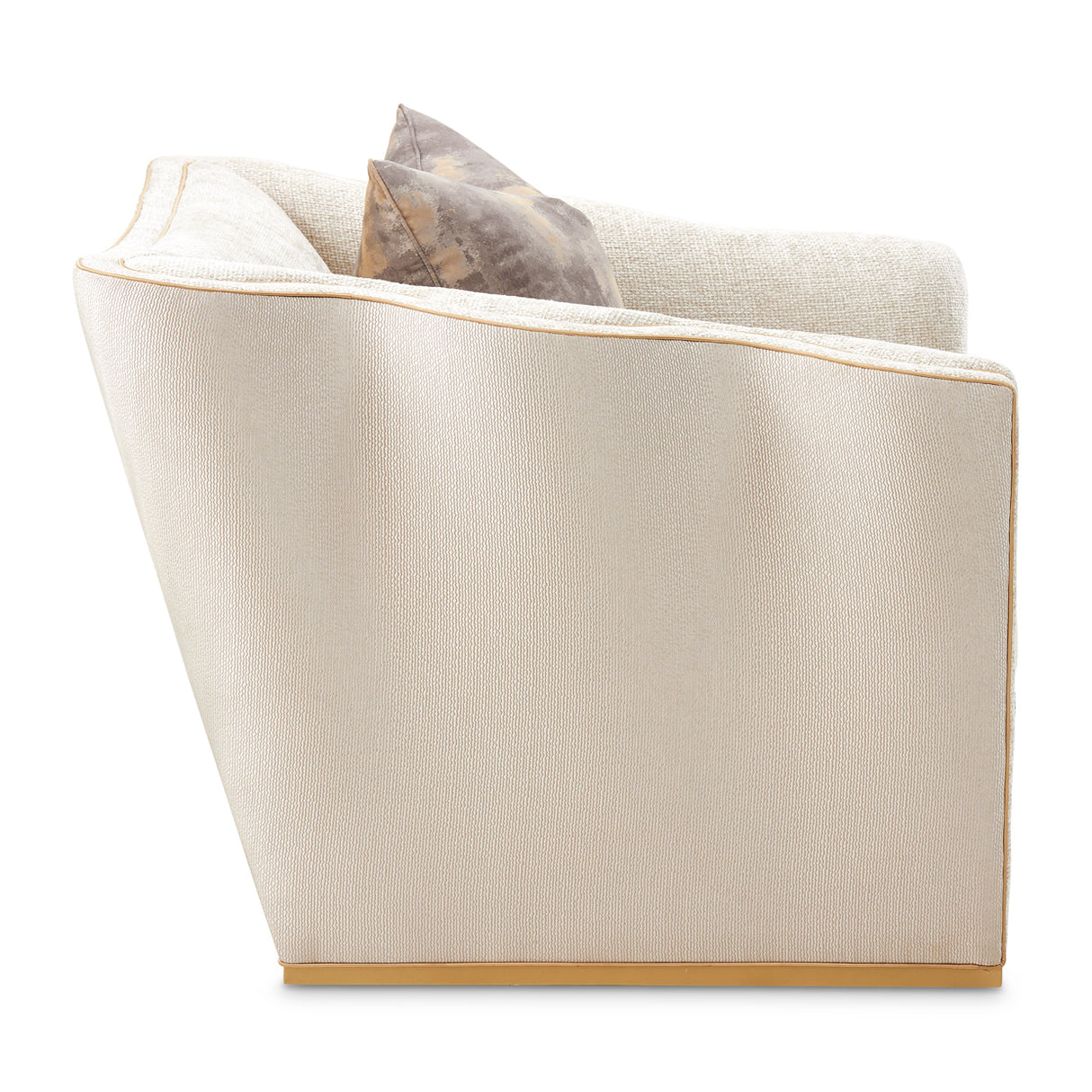 La Terrazza Light Champagne Matching Chair Cappuccino Light Champagne from Michael Amini - Luna Furniture