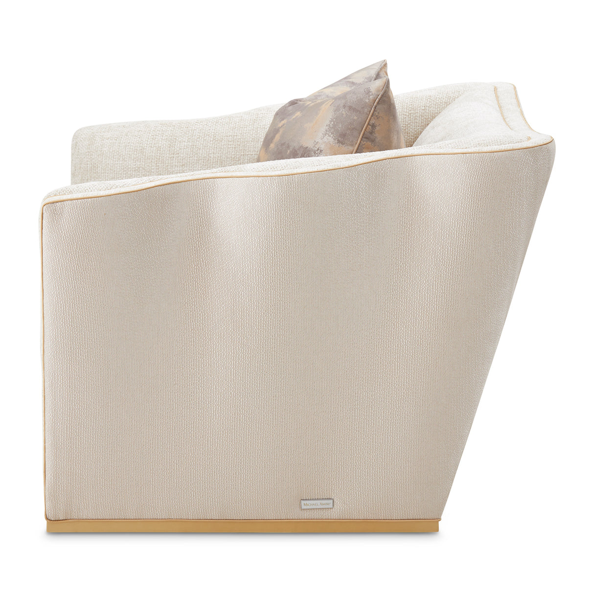 La Terrazza Light Champagne Matching Chair Cappuccino Light Champagne from Michael Amini - Luna Furniture