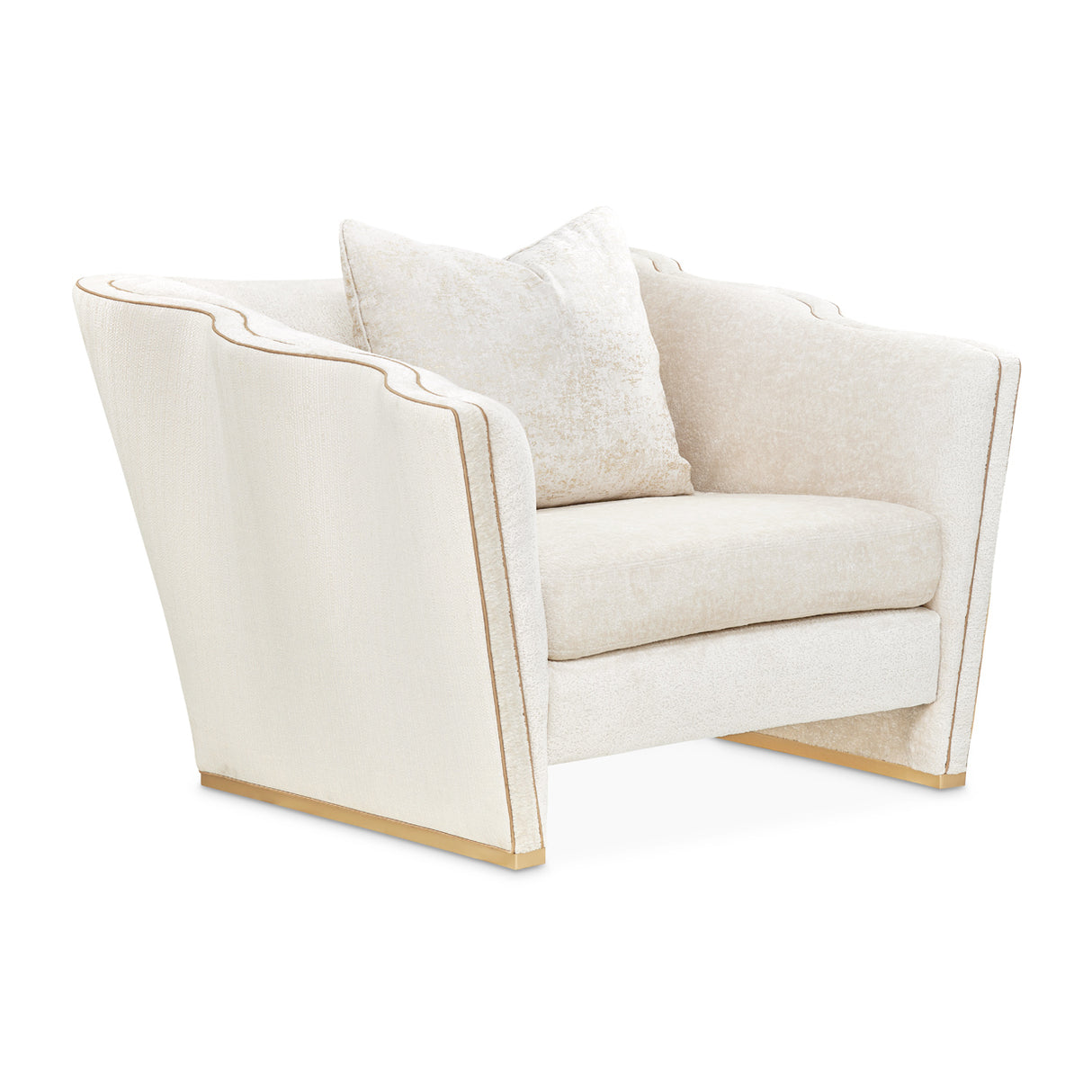 La Terrazza Light Champagne Matching Chair Starlight Light Champagne from Michael Amini - Luna Furniture
