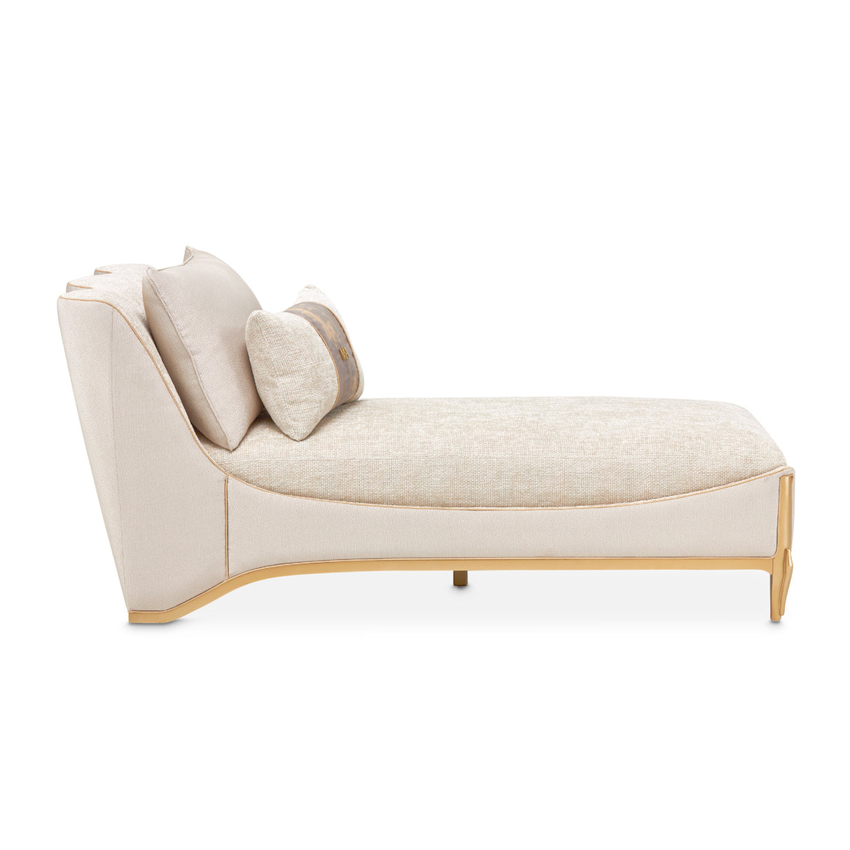 La Terrazza Light Champagne Chaise Cappuccino Light Champagne from Michael Amini - Luna Furniture