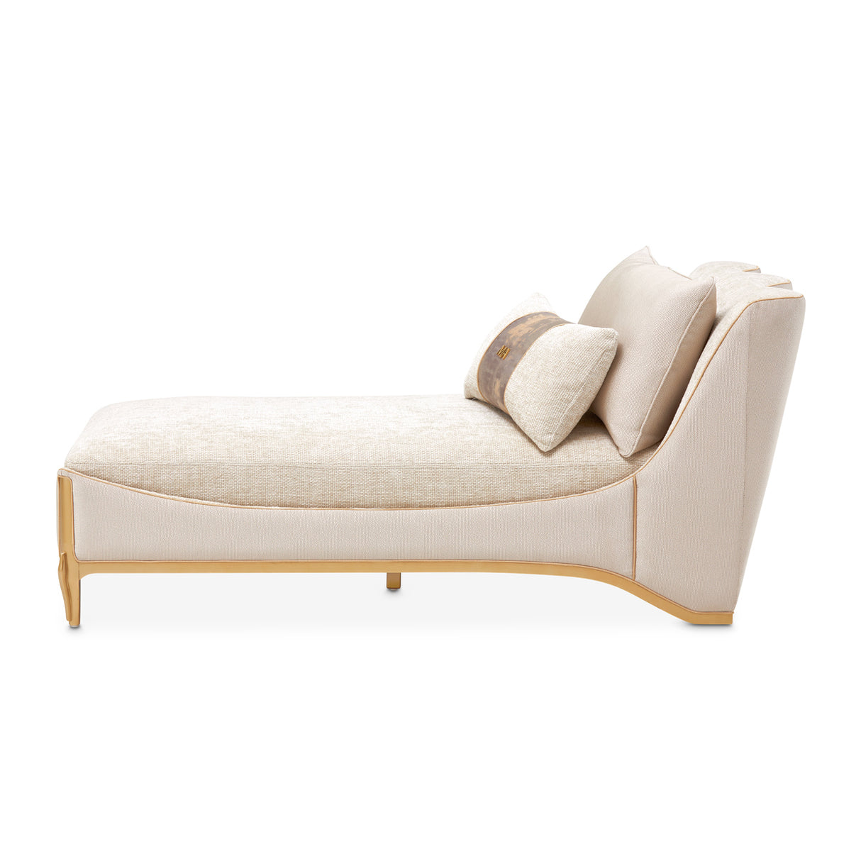 La Terrazza Light Champagne Chaise Cappuccino Light Champagne from Michael Amini - Luna Furniture