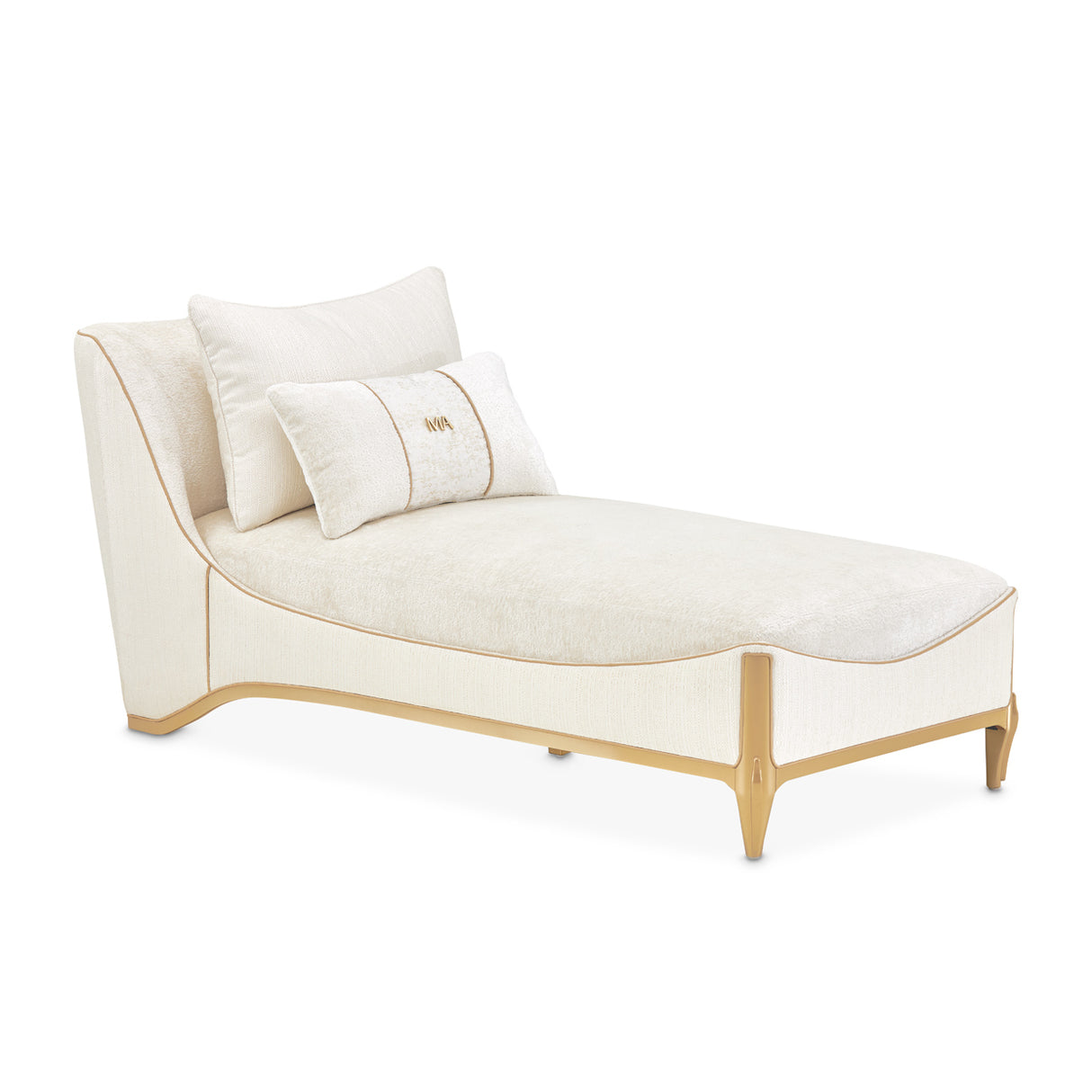 La Terrazza Light Champagne Chaise Starlight Light Champagne from Michael Amini - Luna Furniture
