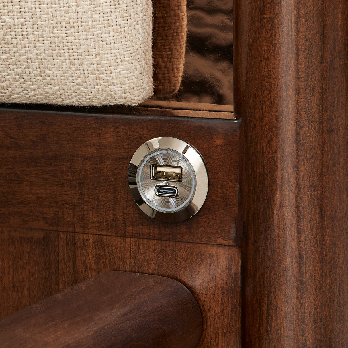 Mason Park Umber Lift Up Storage Bed from Michael Amini - Luna Furniture