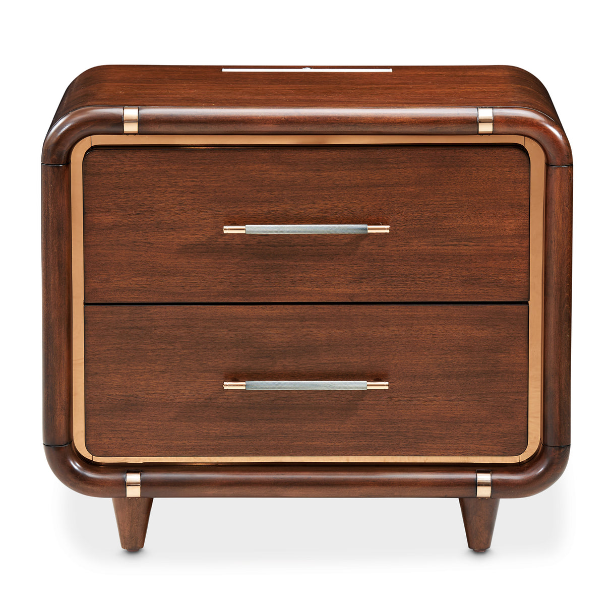 Mason Park Umber Nightstand With Led Lighting from Michael Amini - Luna Furniture