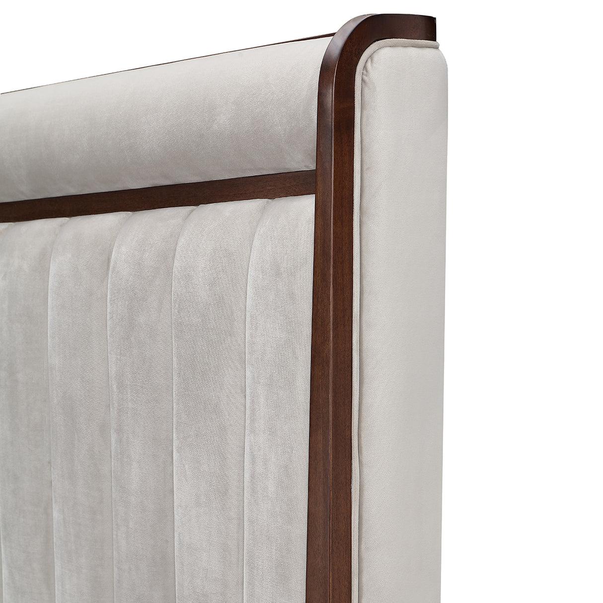 Houston Walnut Eastern King Channel Tufted Panel Bed 3pc from Michael Amini - Luna Furniture