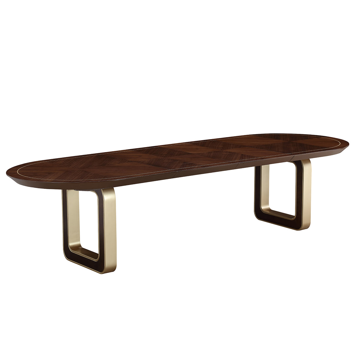 Houston Walnut Oval Dining Table from Michael Amini - Luna Furniture