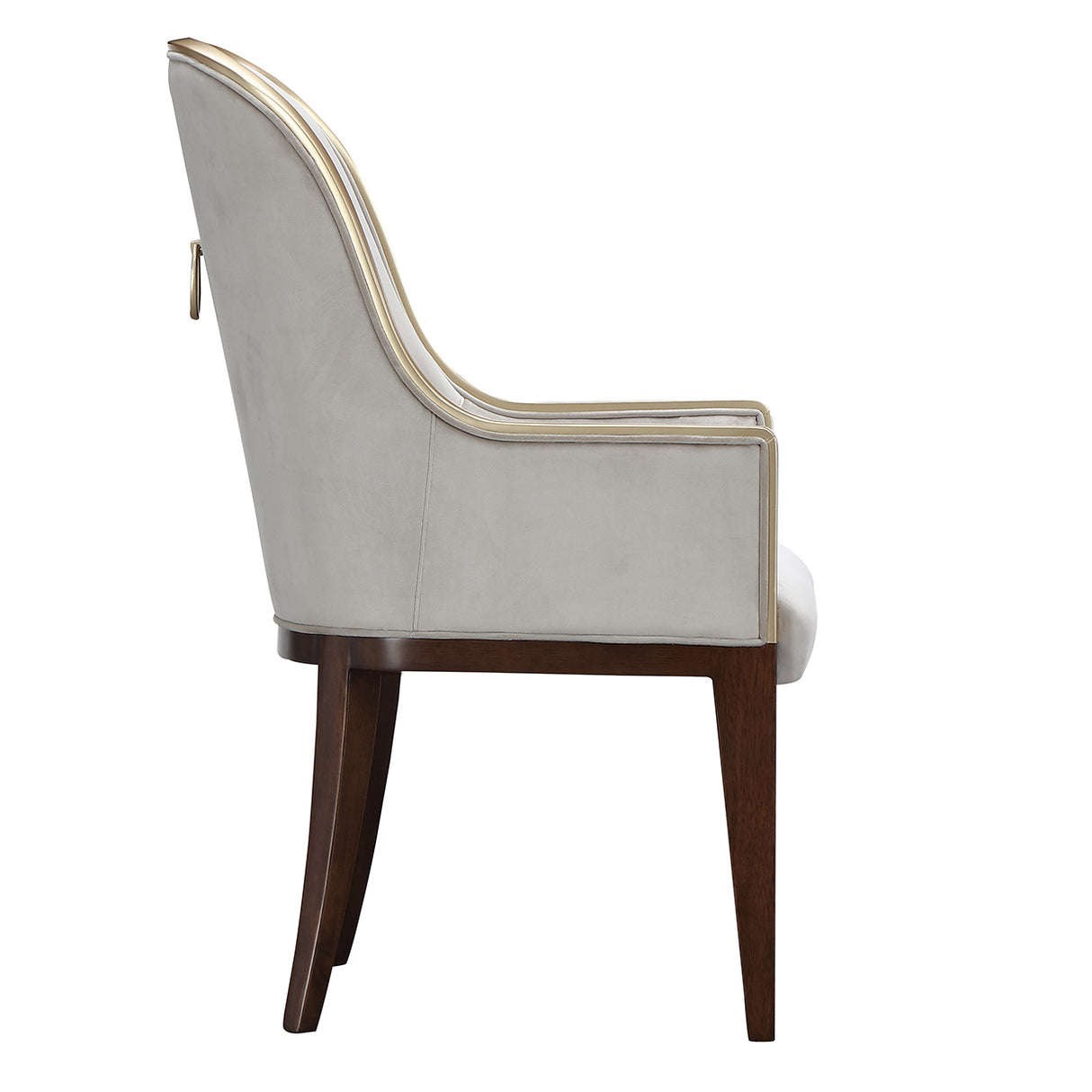 Houston Walnut Assmebled Arm Chair Walnut from Michael Amini - Luna Furniture
