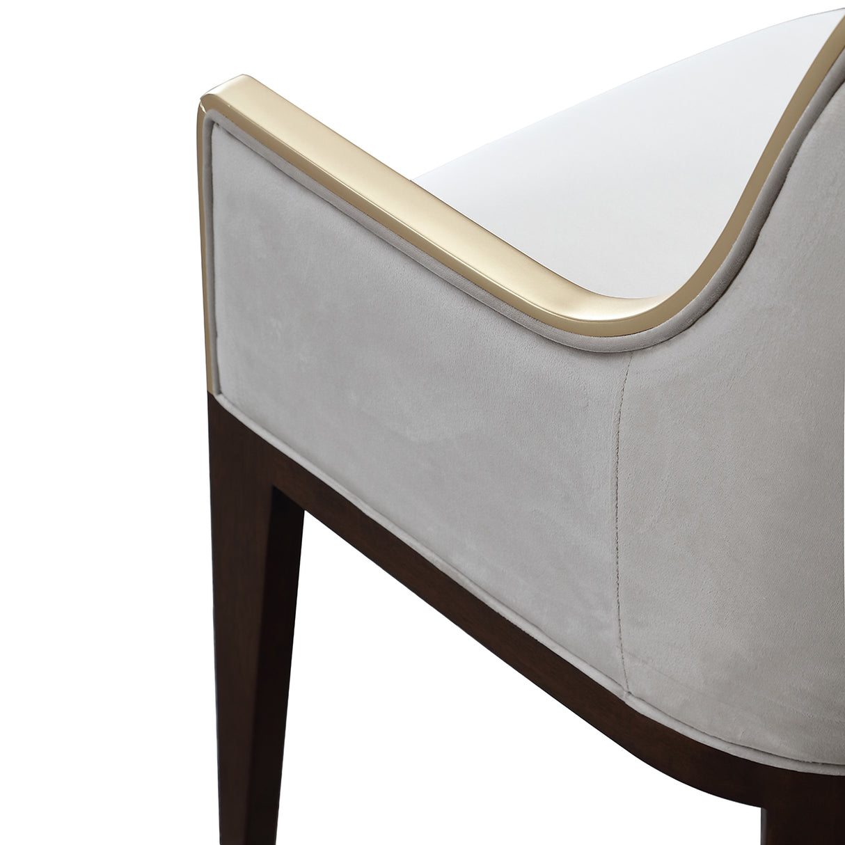 Houston Walnut Assmebled Arm Chair Walnut from Michael Amini - Luna Furniture