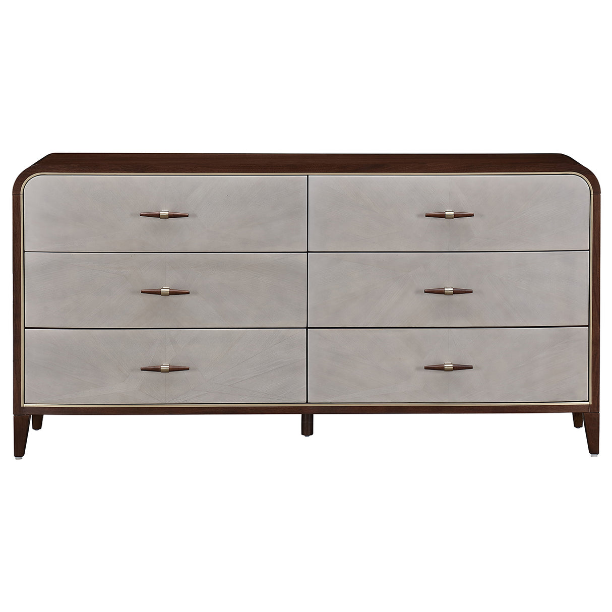 Houston Walnut Dresser from Michael Amini - Luna Furniture
