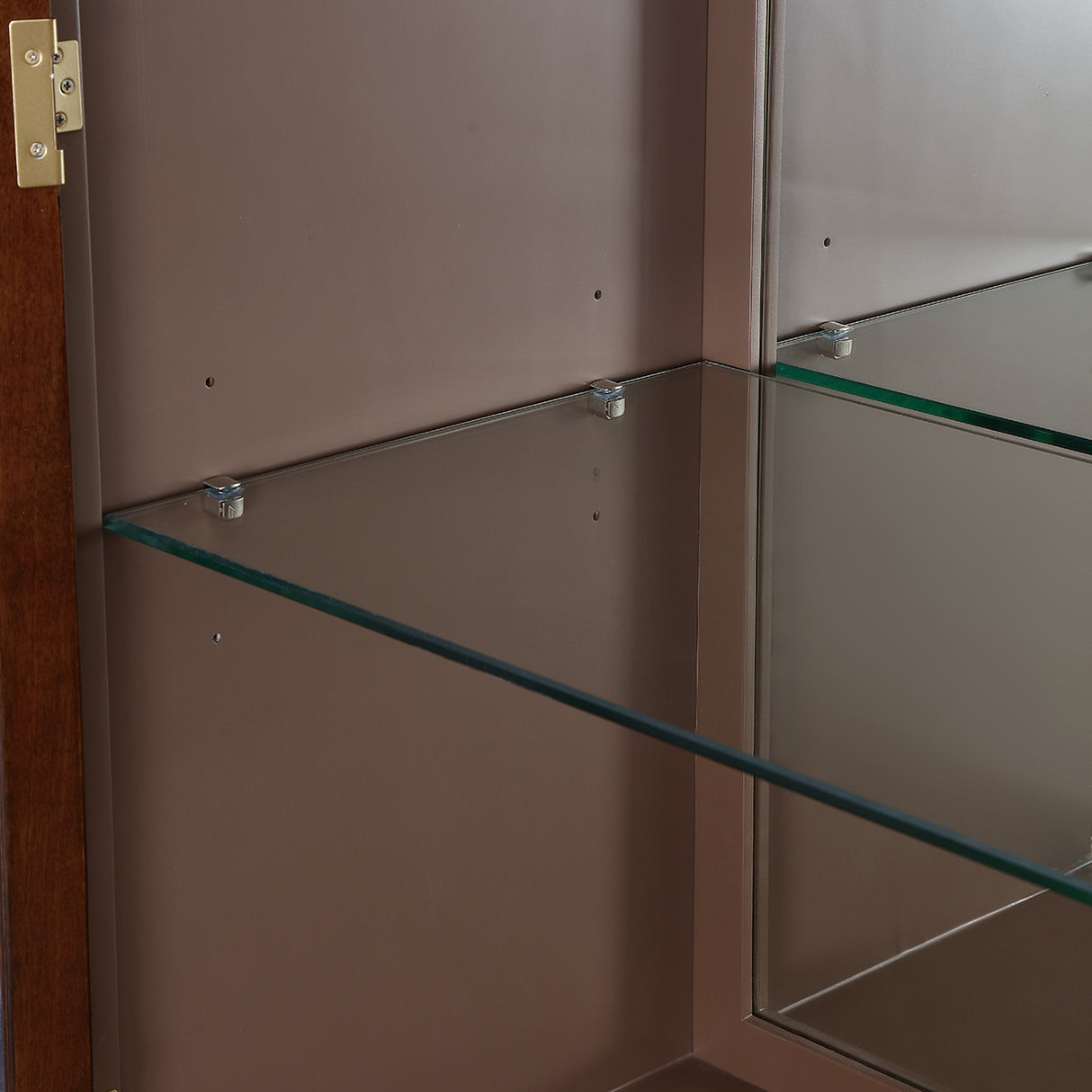 Houston Walnut Display Cabinet from Michael Amini - Luna Furniture