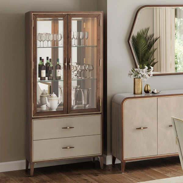 Houston Walnut Display Cabinet