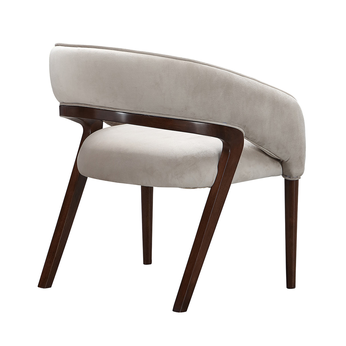 Houston Walnut Vanity Chair from Michael Amini - Luna Furniture