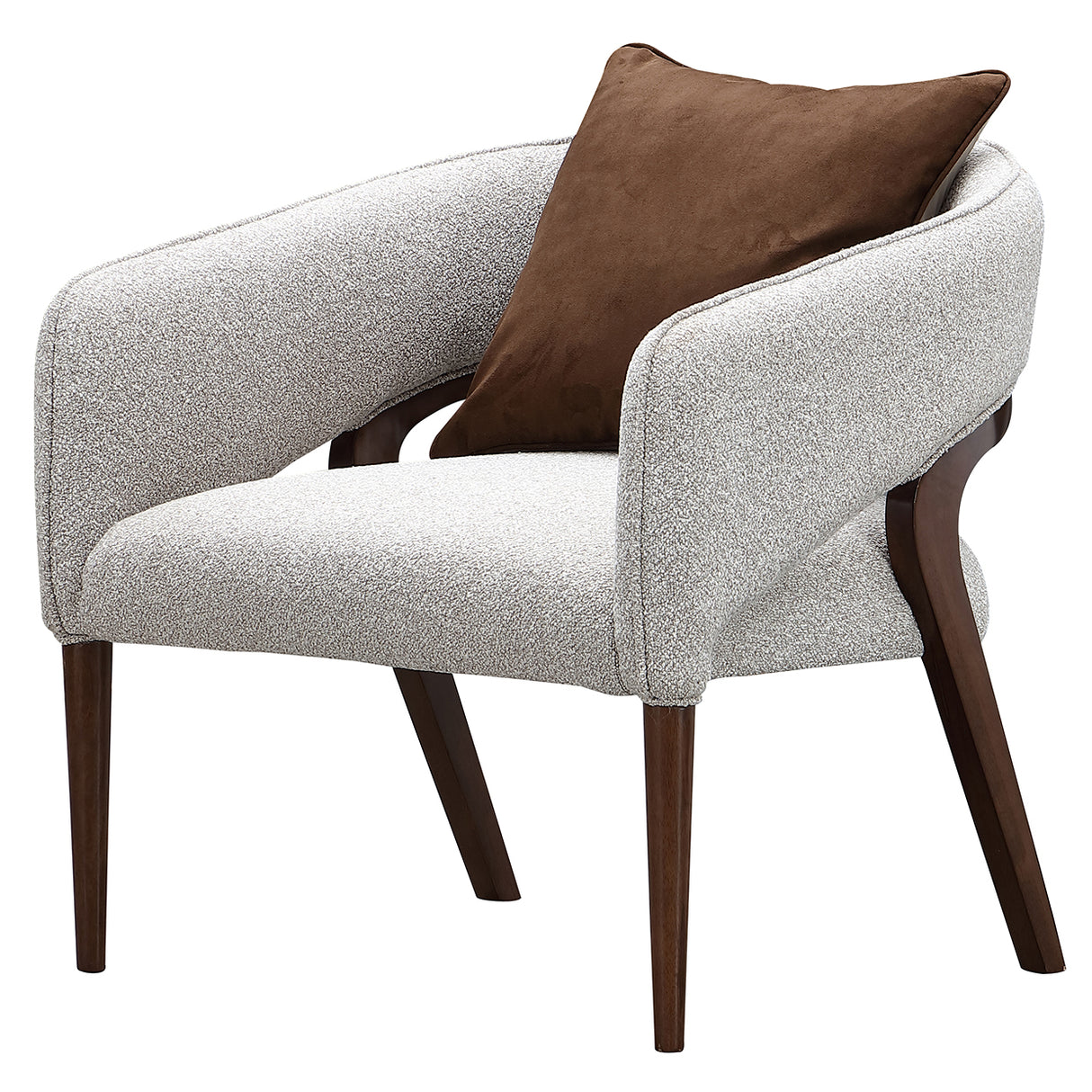 Houston Walnut Accent Chair from Michael Amini - Luna Furniture
