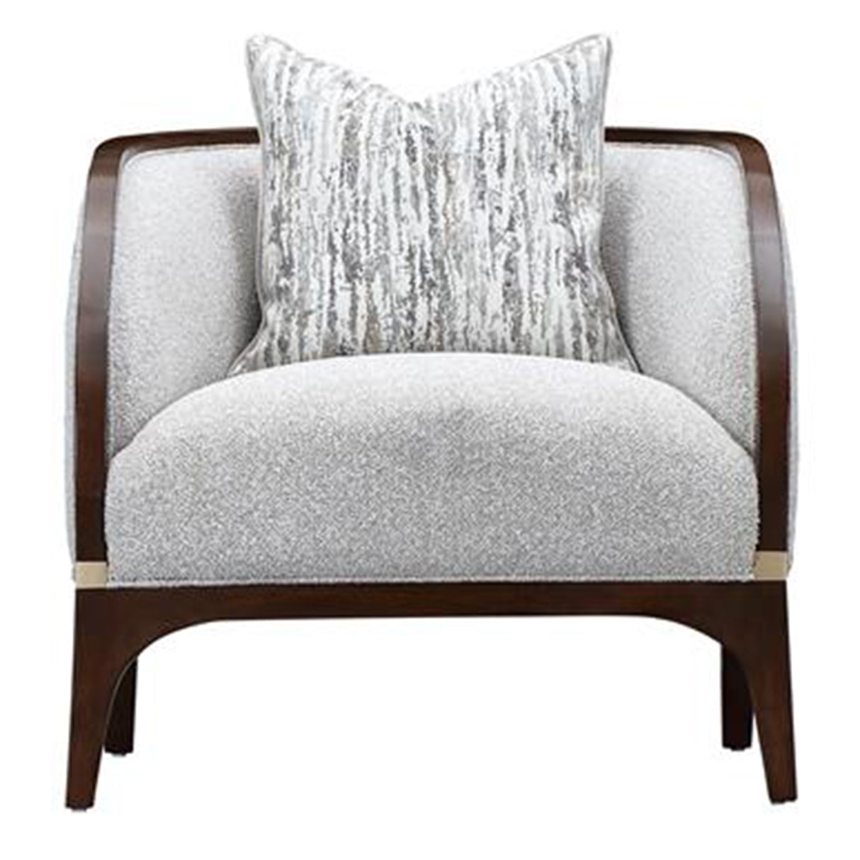 Houston Walnut Matching Accent Chair from Michael Amini - Luna Furniture