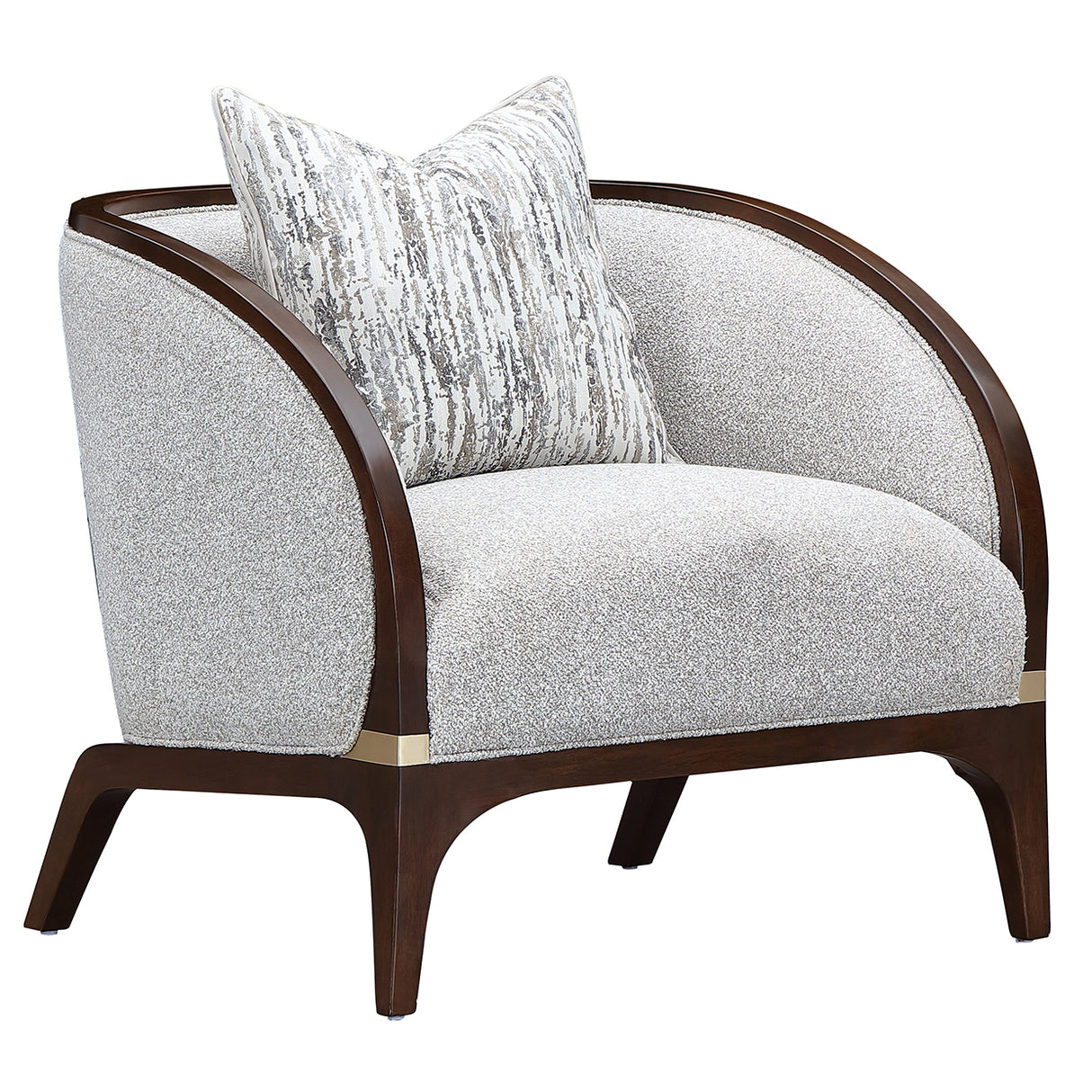 Houston Walnut Matching Accent Chair from Michael Amini - Luna Furniture