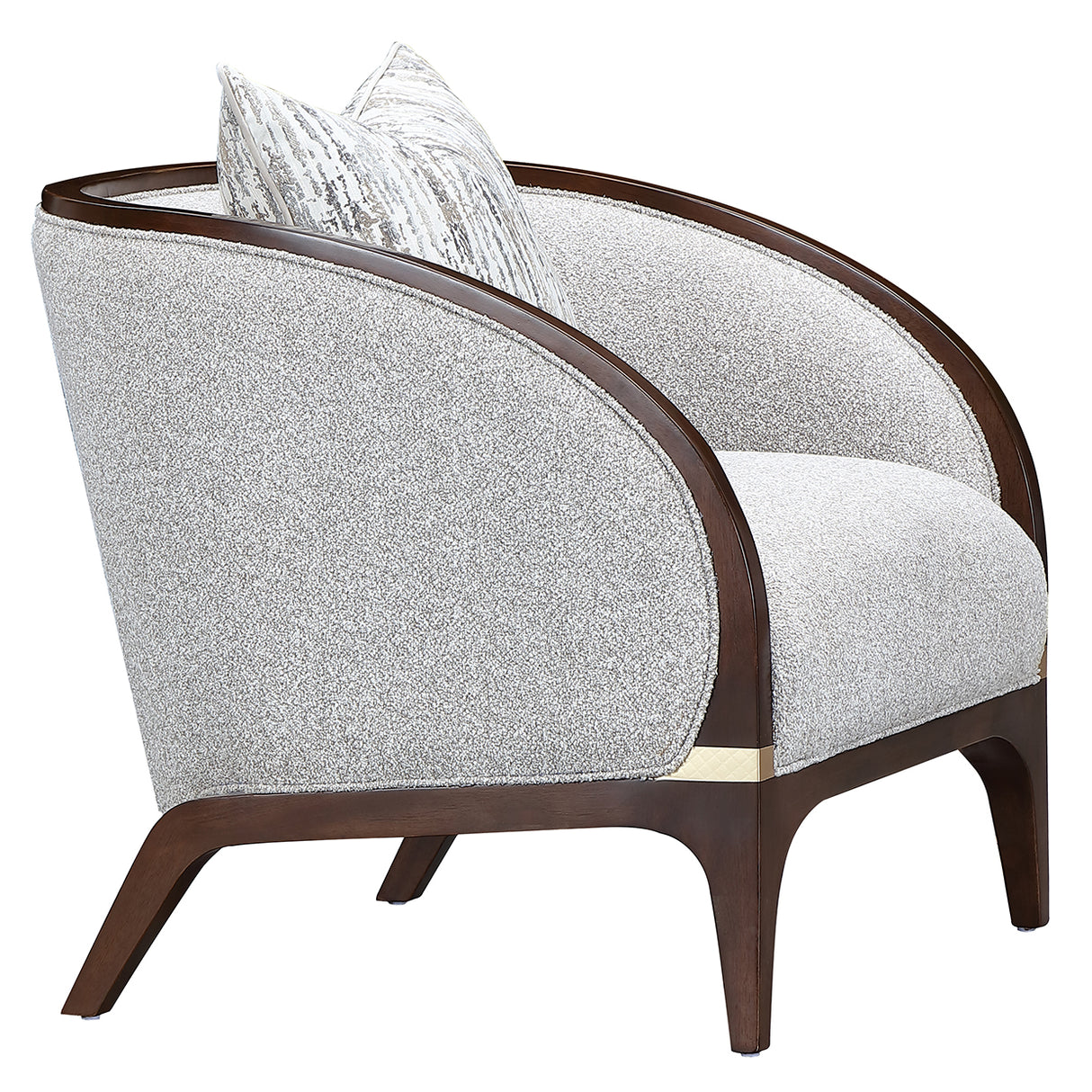 Houston Walnut Matching Accent Chair from Michael Amini - Luna Furniture