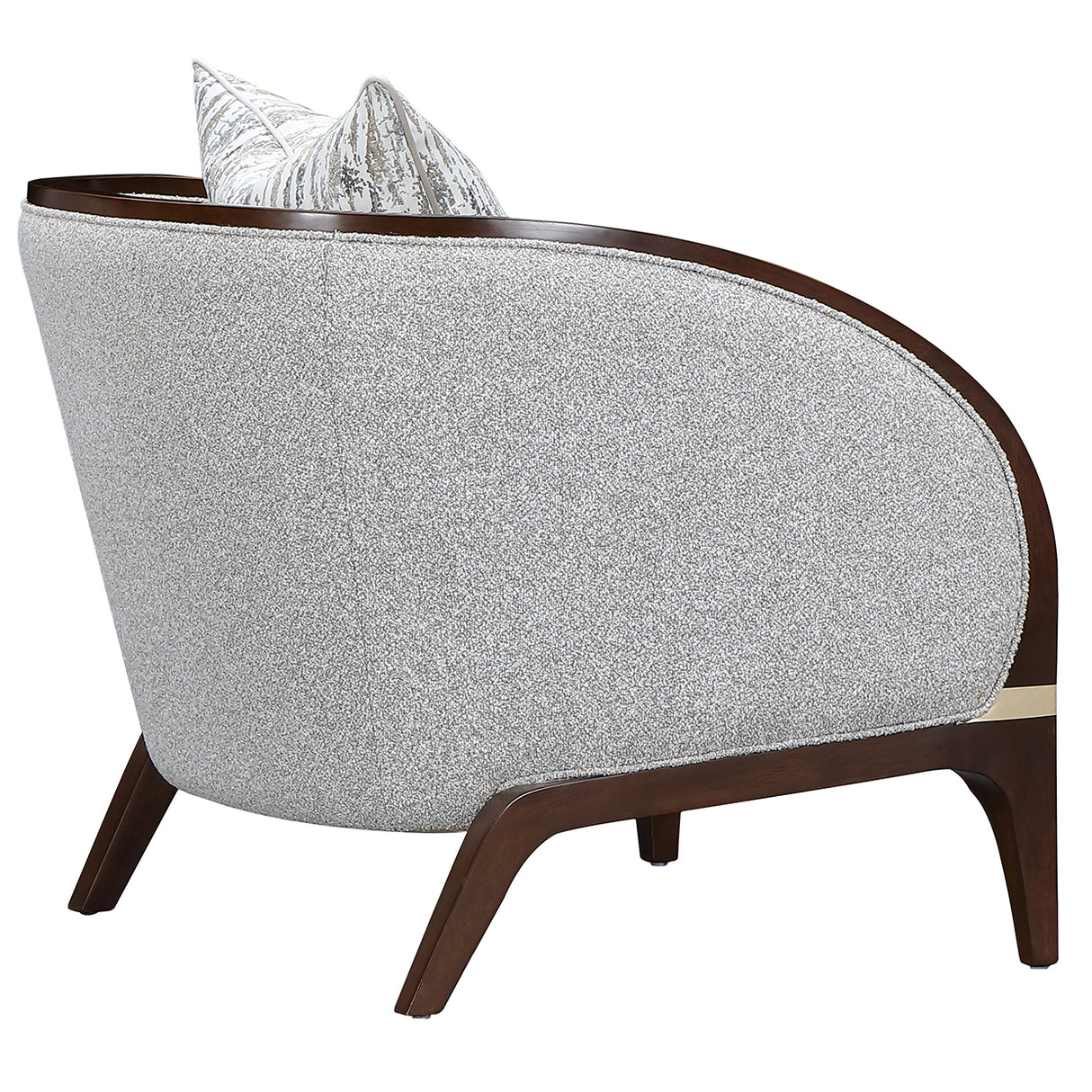 Houston Walnut Matching Accent Chair from Michael Amini - Luna Furniture