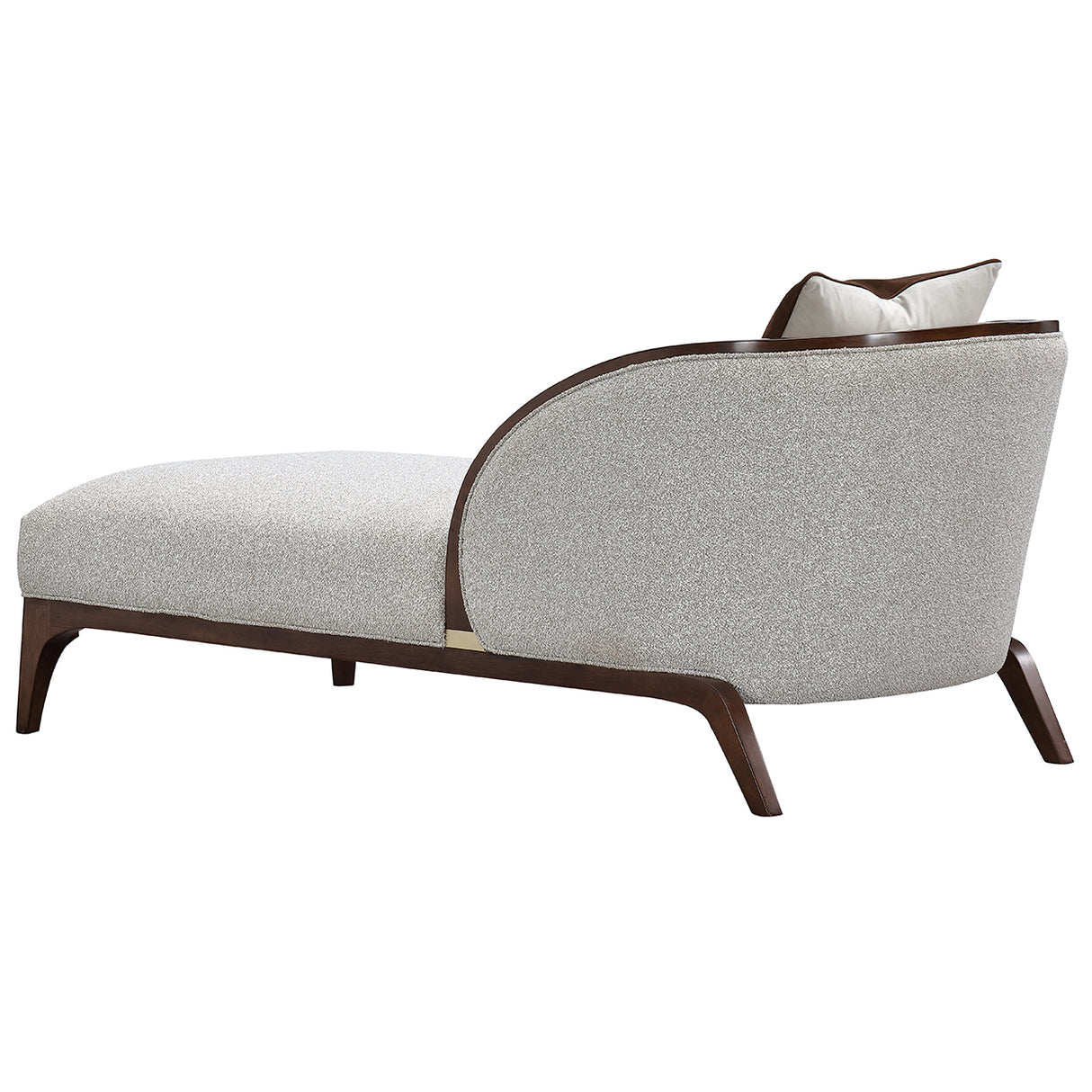 Houston Walnut Chaise from Michael Amini - Luna Furniture