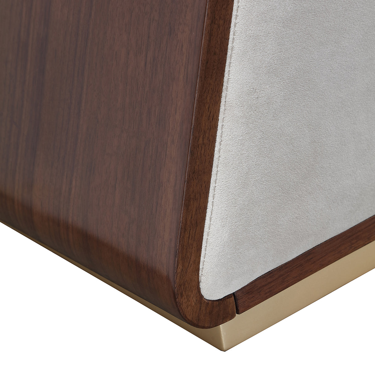 Houston Walnut Accent Bench from Michael Amini - Luna Furniture