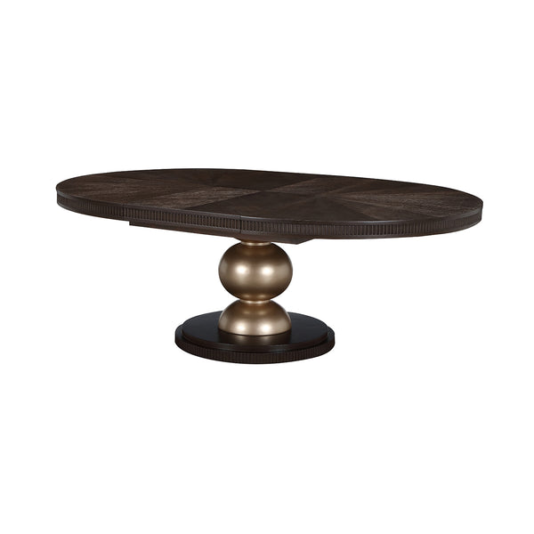 West Kensington Medium Espresso Oval Dining Table