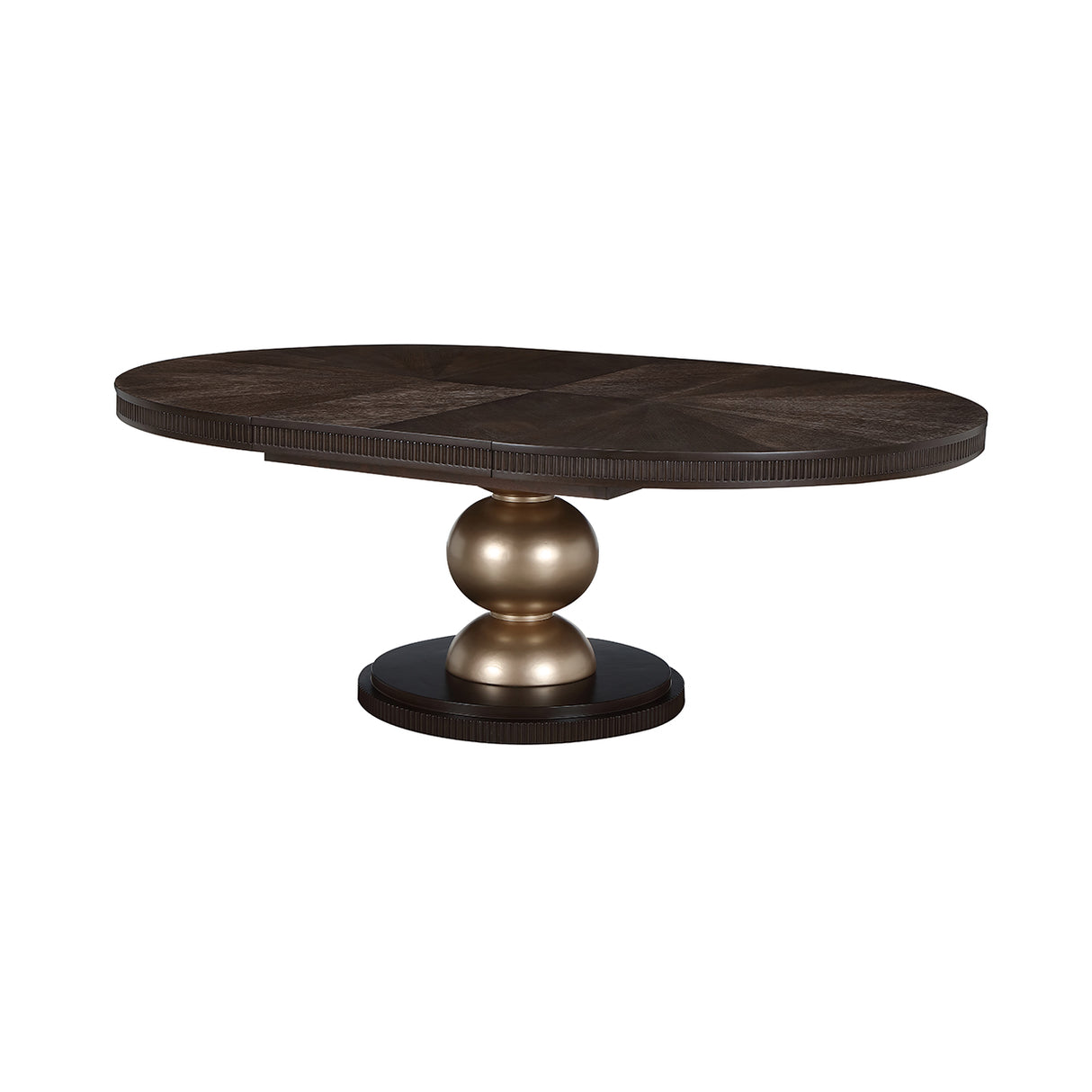 West Kensington Medium Espresso Oval Dining Table from Michael Amini - Luna Furniture