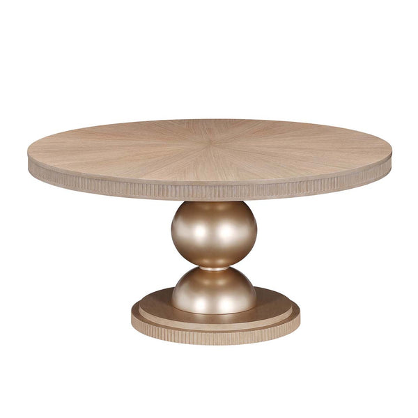 West Kensington - Caramel Sea Salt Caramel Round Dining Table