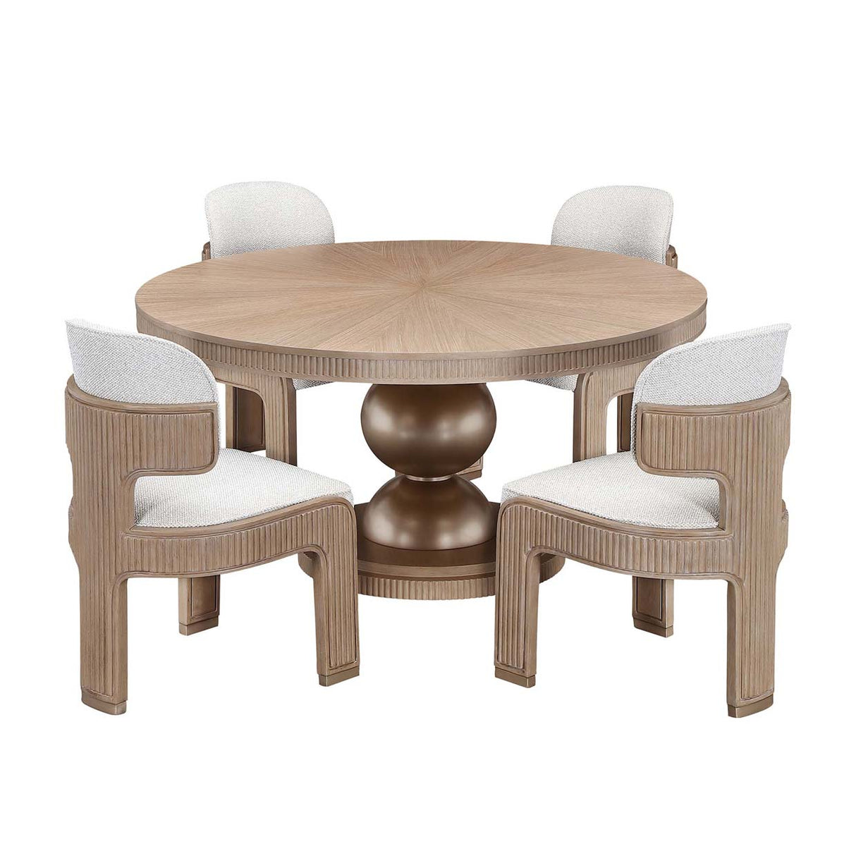 West Kensington - Caramel Sea Salt Caramel Round Dining Table from Michael Amini - Luna Furniture