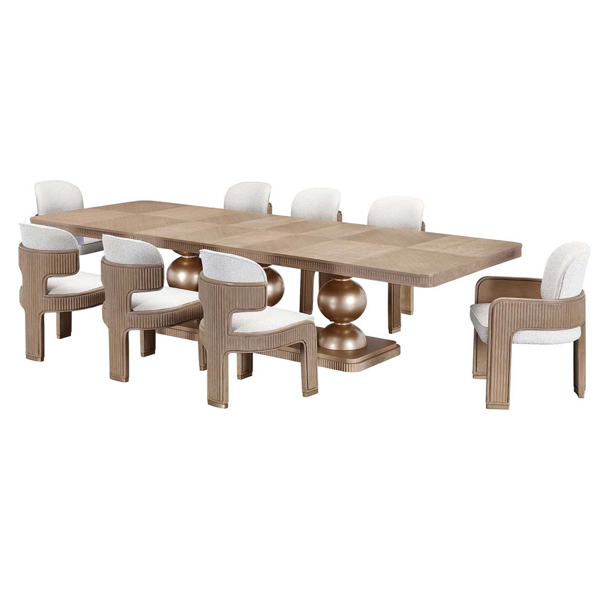 West Kensington - Caramel Sea Salt Caramel Rectangular Dining Table from Michael Amini - Luna Furniture