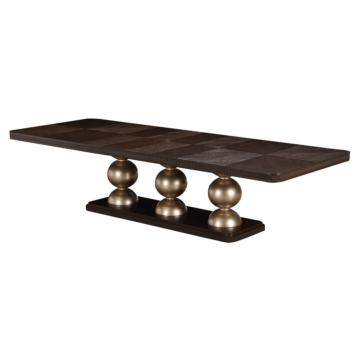 West Kensington Medium Espresso Rectangular Dining Table from Michael Amini - Luna Furniture