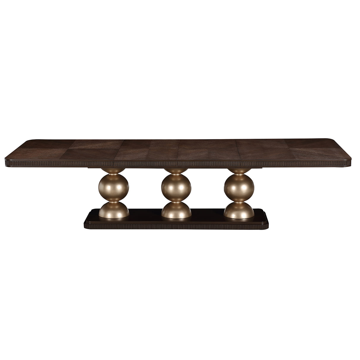 West Kensington Medium Espresso Rectangular Dining Table from Michael Amini - Luna Furniture