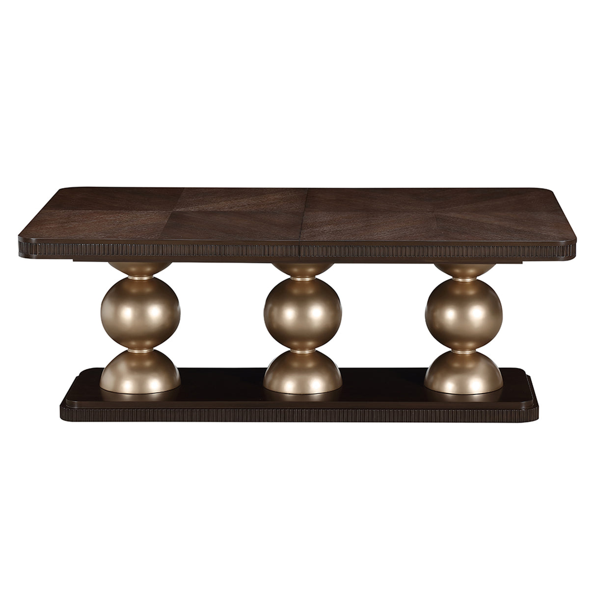 West Kensington Medium Espresso Rectangular Dining Table from Michael Amini - Luna Furniture