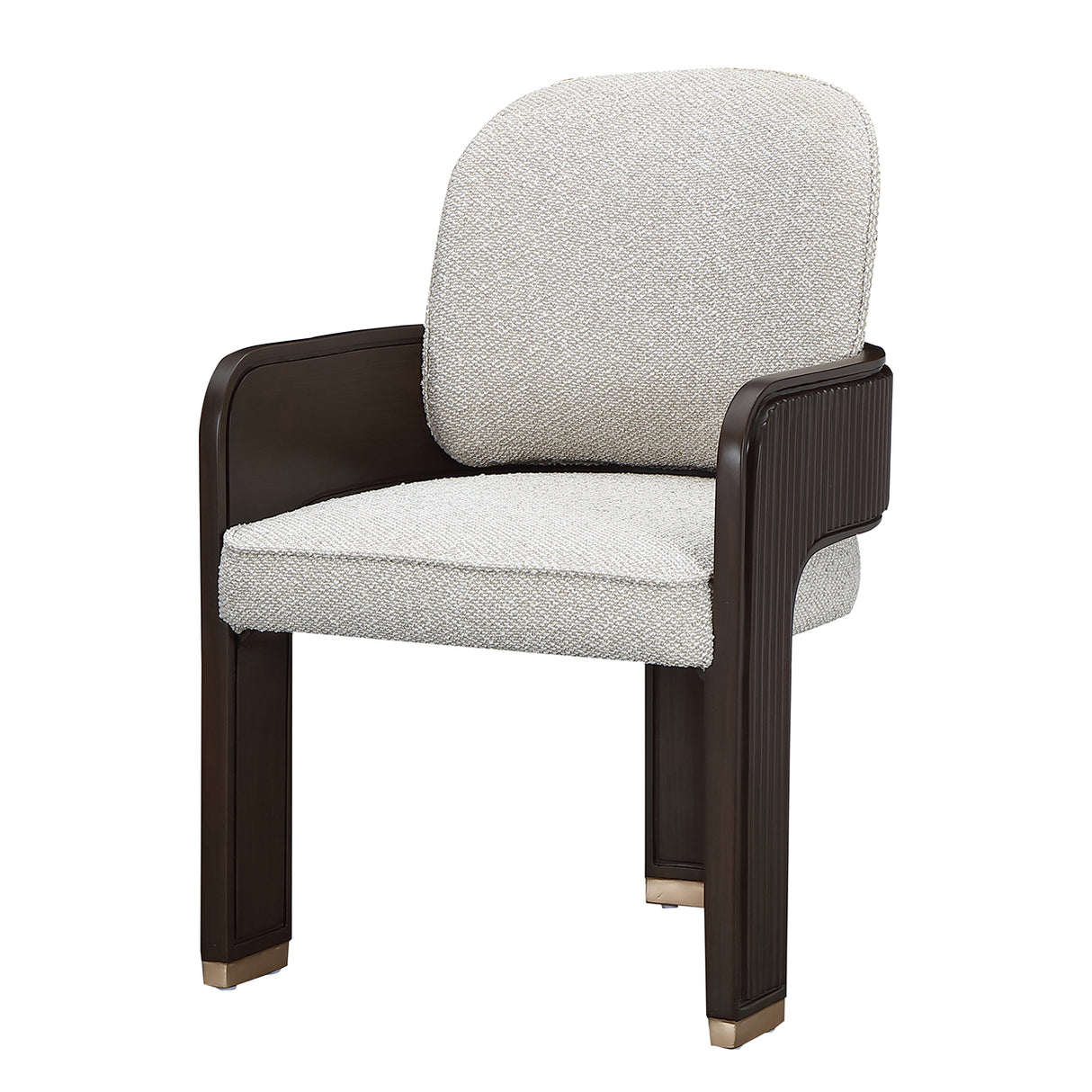West Kensington Medium Espresso Dining Arm Chair from Michael Amini - Luna Furniture