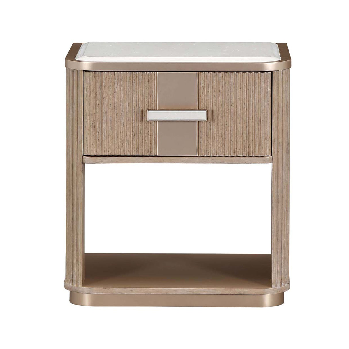 West Kensington - Caramel Sea Salt Caramel 1-drawer Nightstand from Michael Amini - Luna Furniture