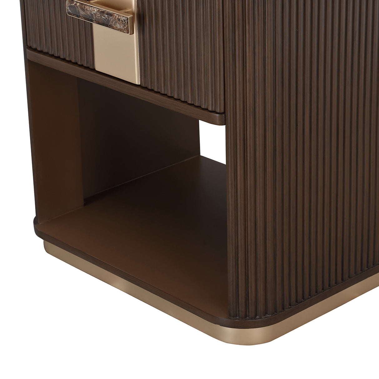 West Kensington Medium Espresso 1-drawer Nightstand from Michael Amini - Luna Furniture